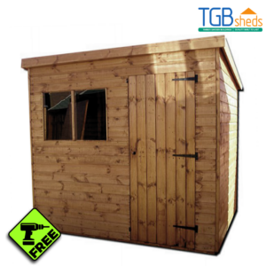 TGB Superior Pent Shed with Free Assembly