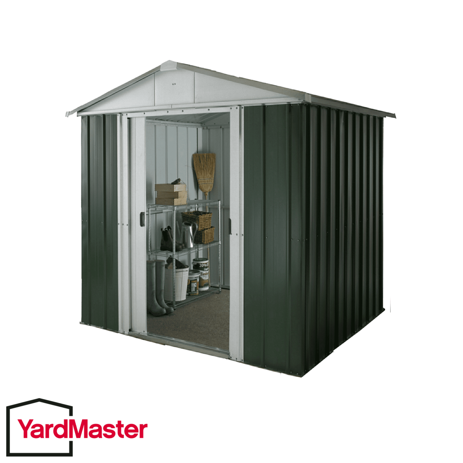 YardMaster 6x6 Emerald Deluxe Apex (GEYZ) Metal Shed A1 Sheds