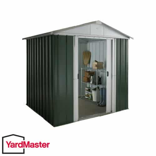 Featured image for “YardMaster 6x7 GEYZ Emerald Deluxe Apex Metal Shed”
