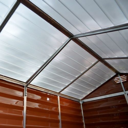 Featured image for “Palram Canopia® | SkyLight™ Apex Shed 4x6 (Amber)”
