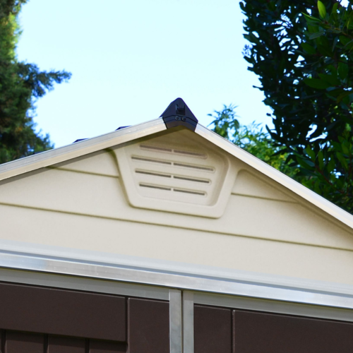 Featured image for “Palram Canopia® | SkyLight™ Apex Shed 6x10 (Tan)”