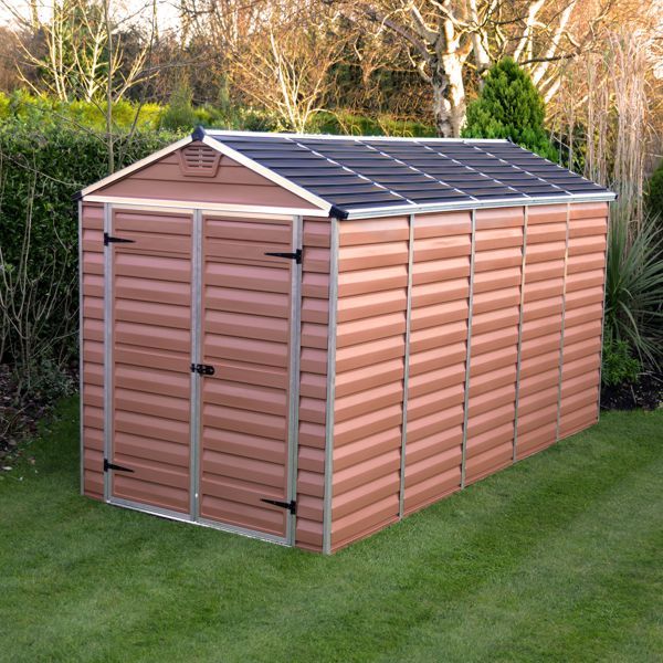 Featured image for “Palram Canopia® | SkyLight™ Apex Shed 6x12 (Amber)”