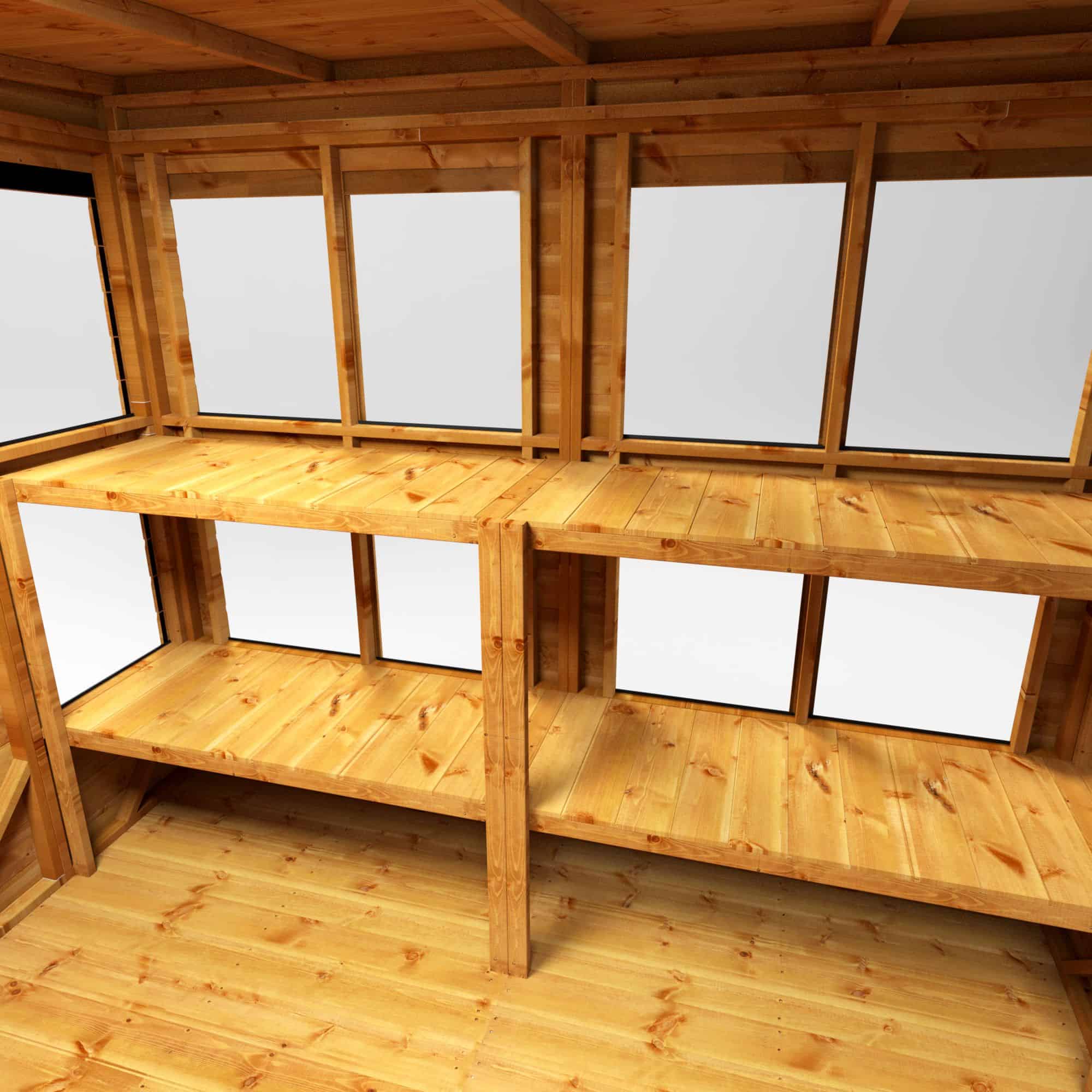 Toughened Glass Windows with Twin Staging
