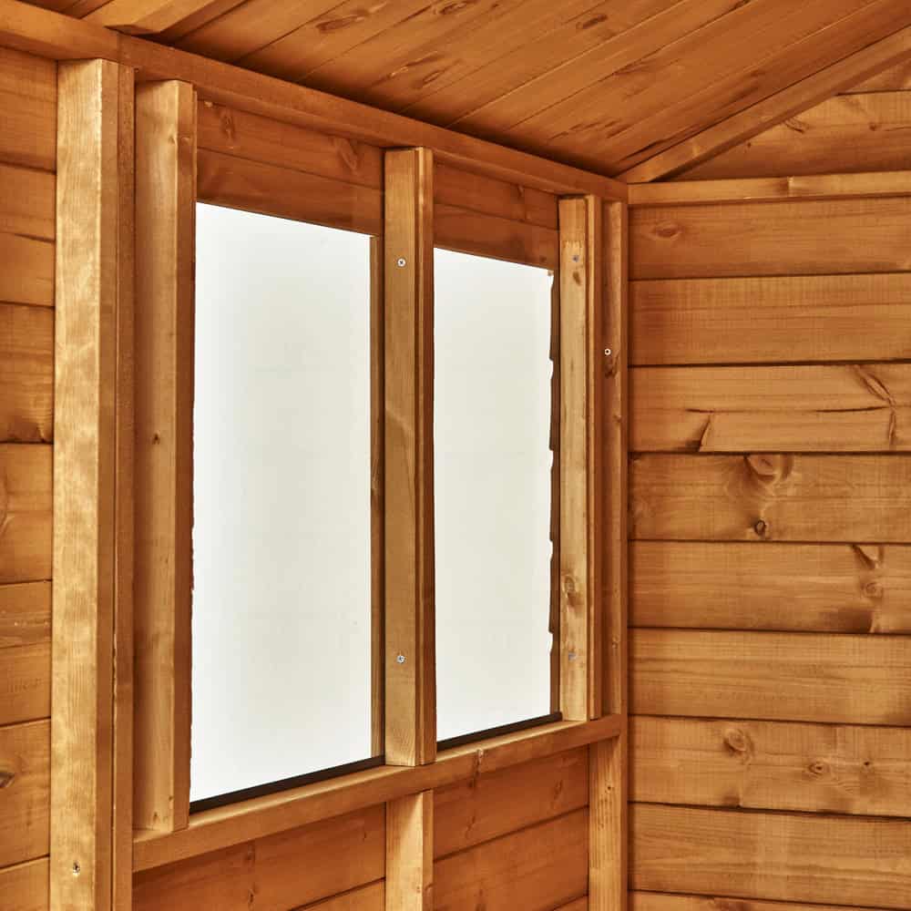Toughened Glass Windows with Heavy Framing