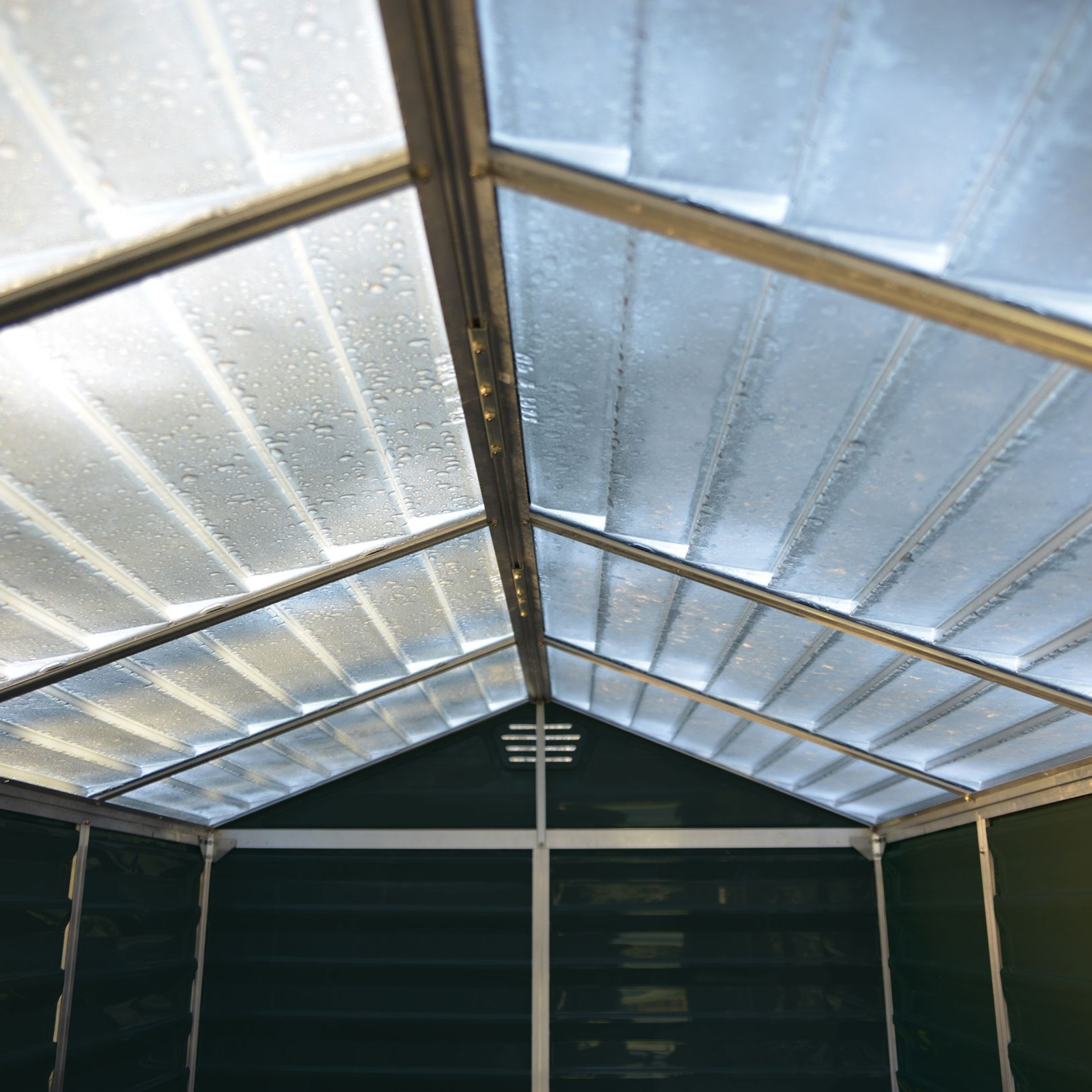 Featured image for “Palram Canopia® | SkyLight™ Apex Shed 6x8 (Dark Green)”