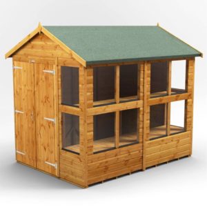 power apex potting shed 8x6 free delivery door double 17967 p