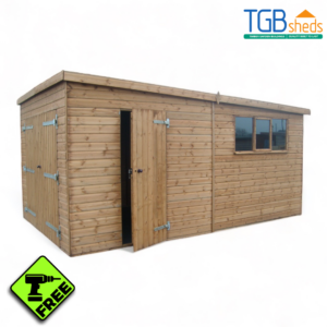 TGB Pent Garage with Free Assembly