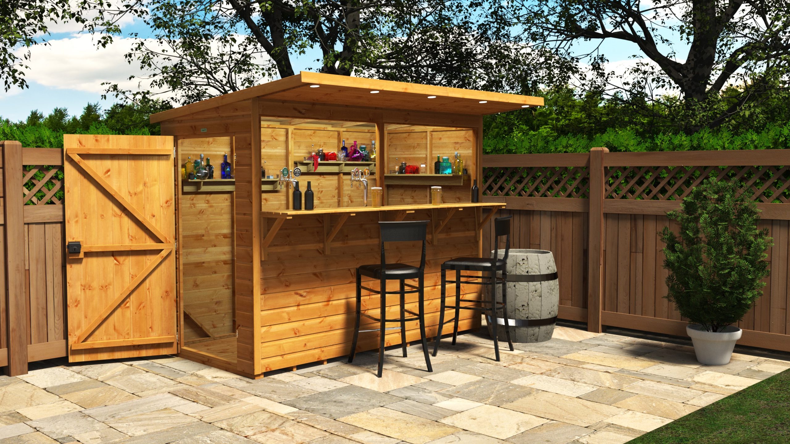 8x4 Power Pub Shed Lifestyle Image scaled e1777023135301