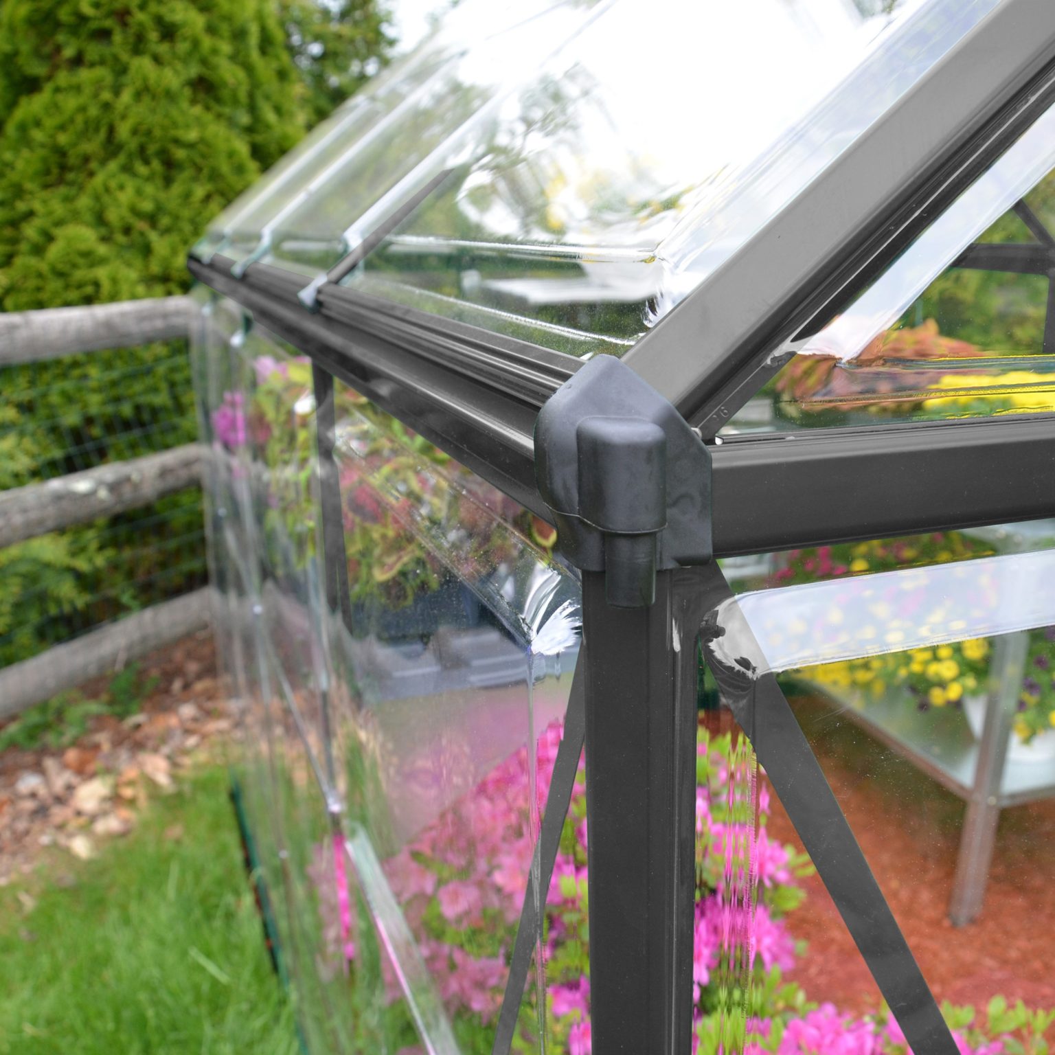 Palram Canopia® 6x8 Harmony™ Greenhouse (Grey) A1 Sheds