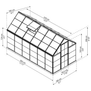 Palram_Greenhouses_Harmony_6x12_Dimensions