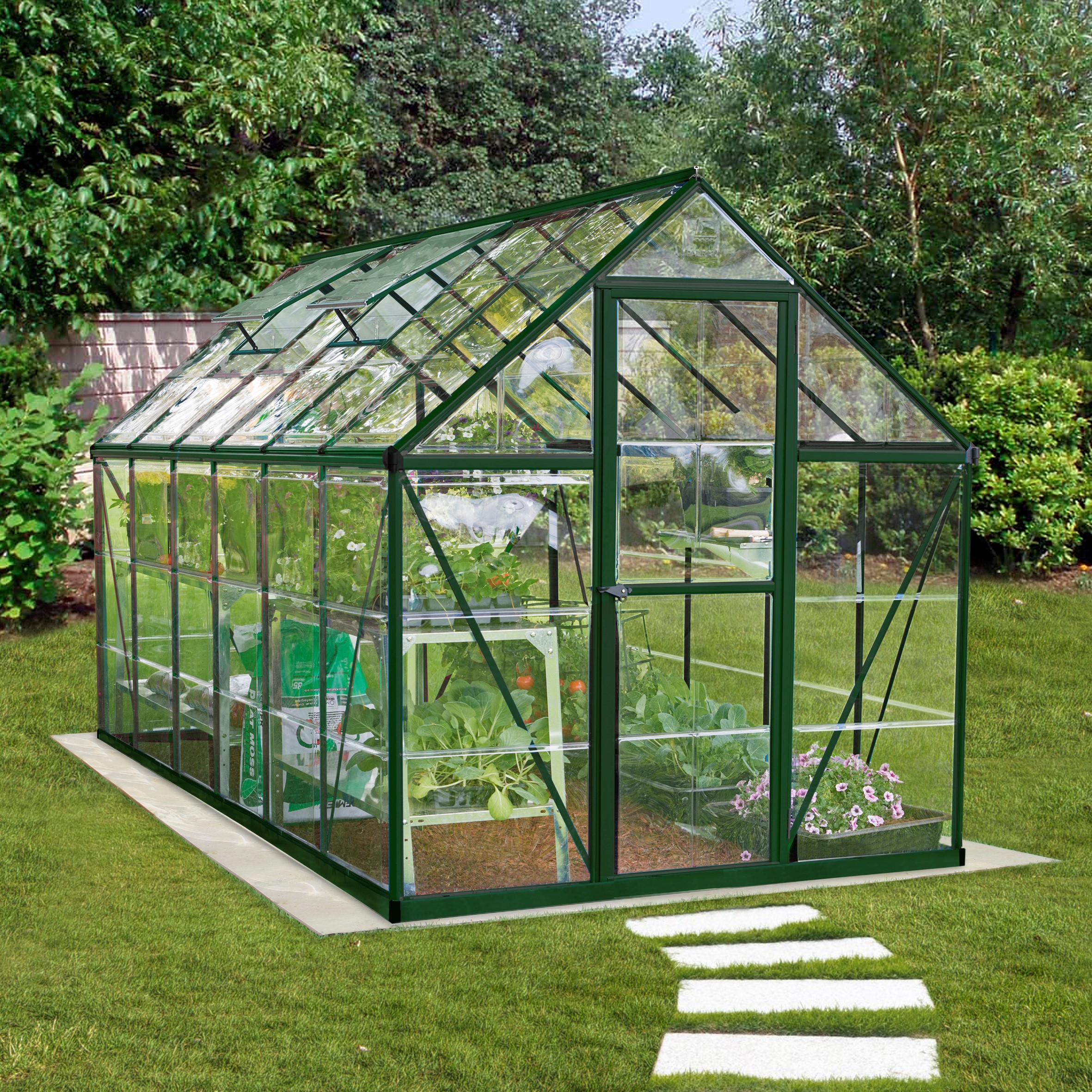 Featured image for “Palram Canopia®| 6x12 Harmony™ Greenhouse (Green)”