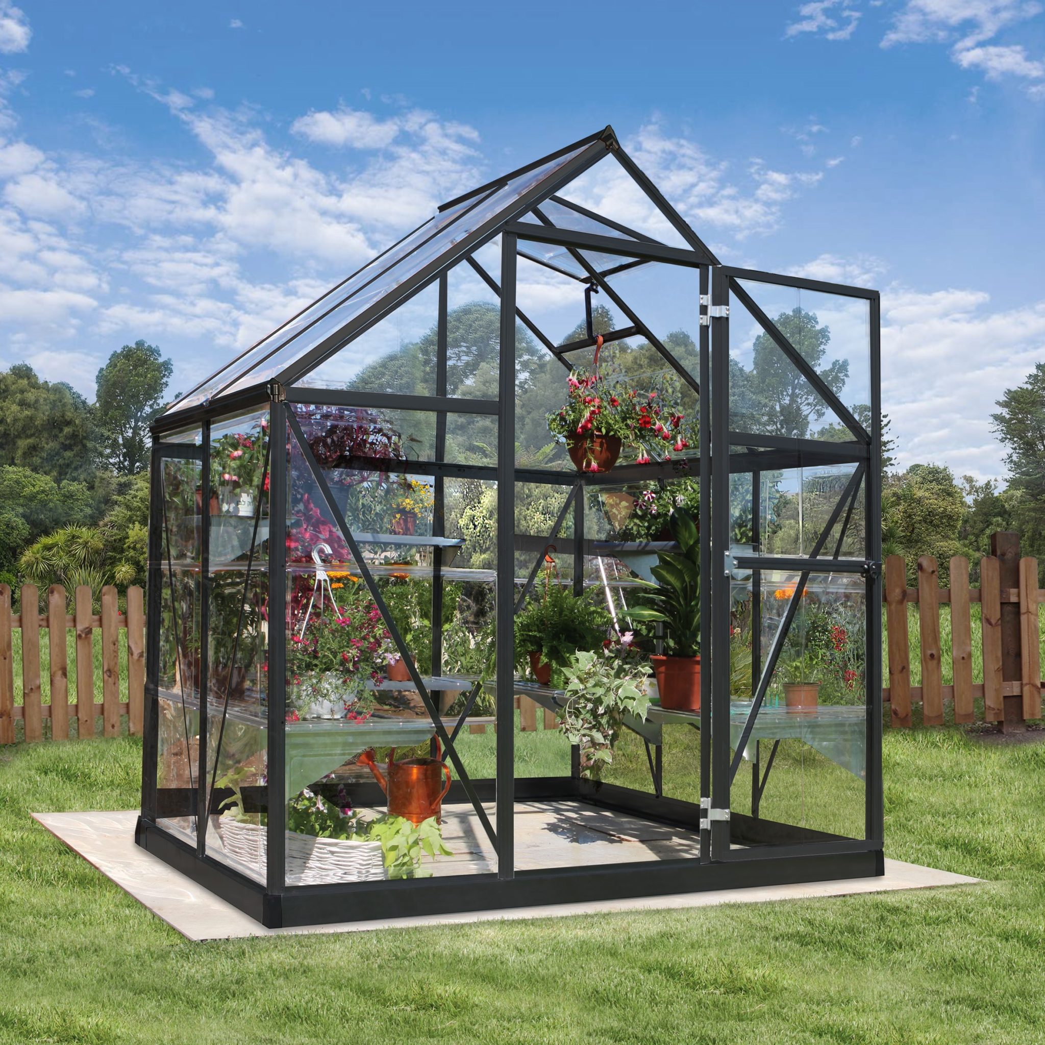 Palram Canopia®| 6x4 Harmony™ Greenhouse (Grey) - A1 Sheds