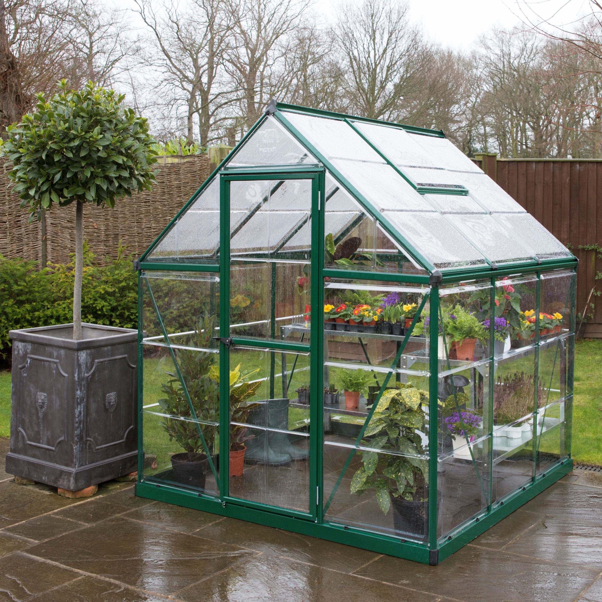 Palram Canopia®| 6x6 Harmony™ Greenhouse (Green) - A1 Sheds