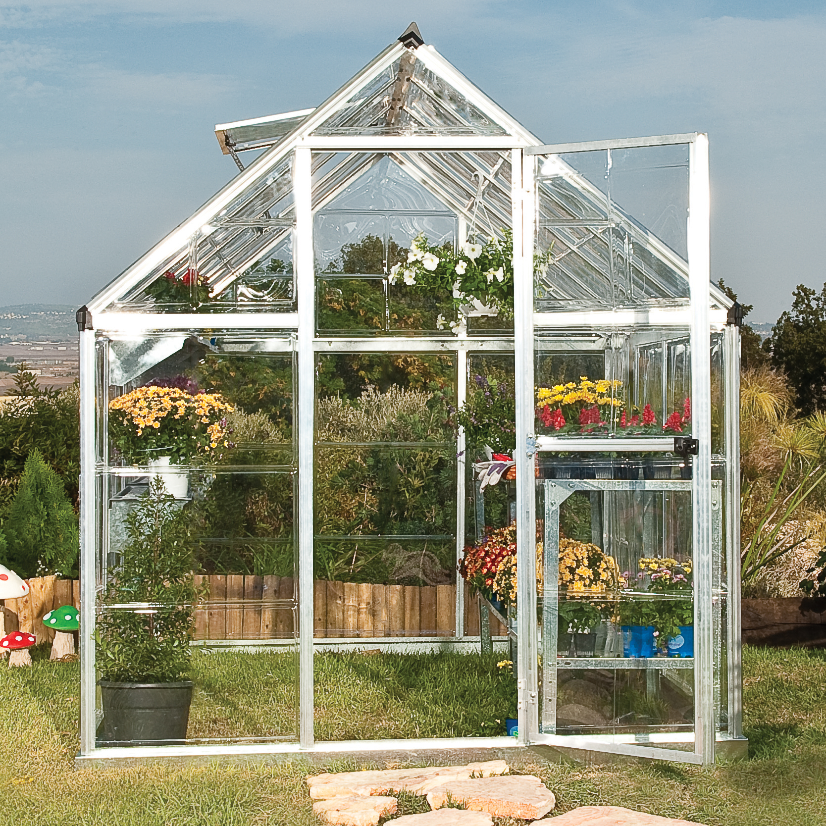 Featured image for “Palram Canopia®| 6x12 Harmony™ Greenhouse (Silver)”