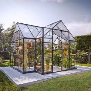 Palram Greenhouses Victory Orangery Grey Clear Garden Chalets