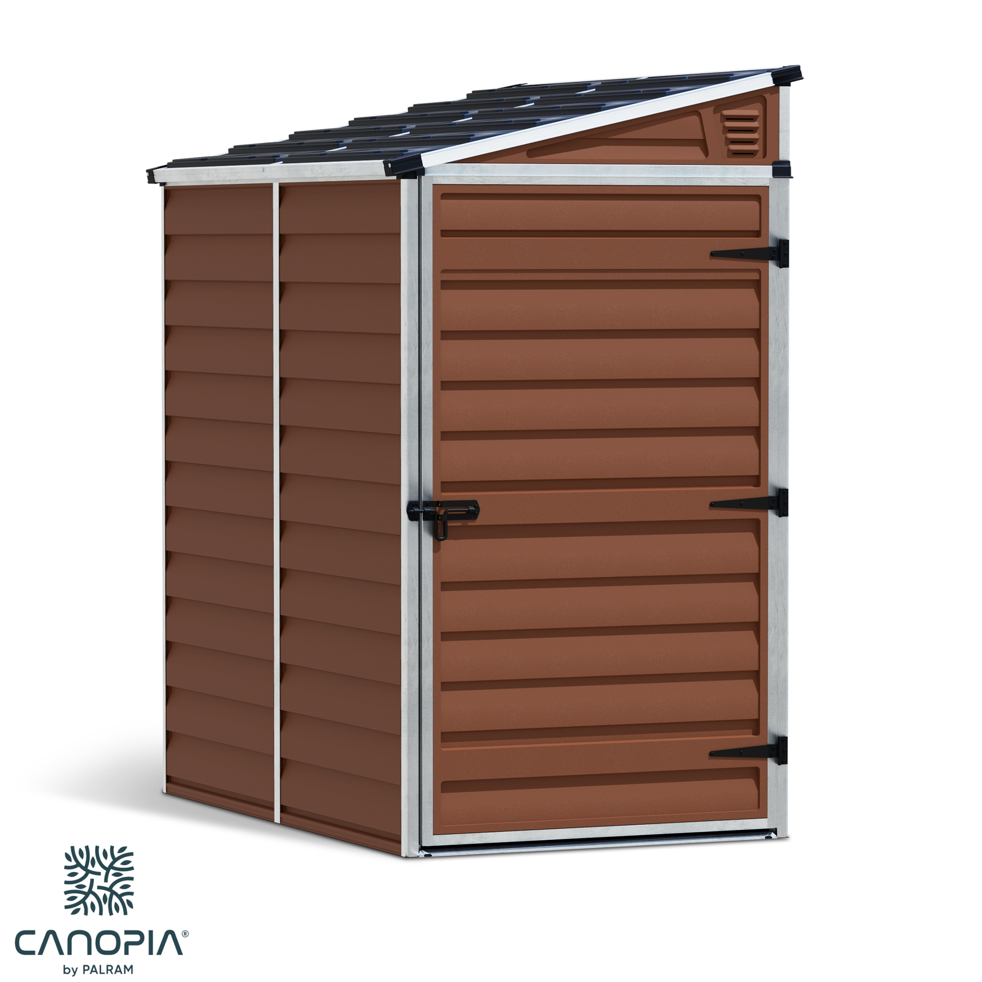 Featured image for “Palram Canopia® | SkyLight™ Pent Shed 4x6 (Amber)”