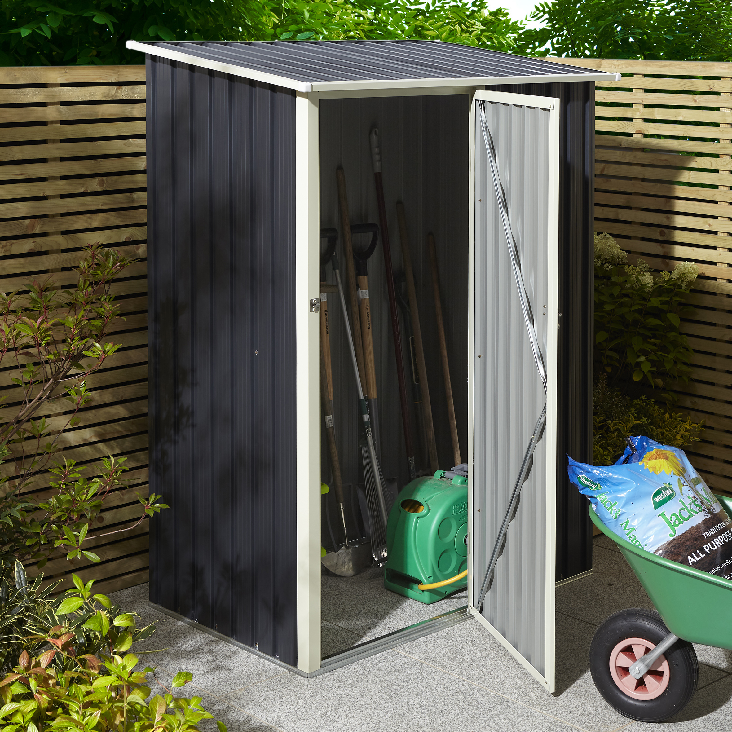 Featured image for “Trentvale Pent Shed 5x3 Dark Grey”
