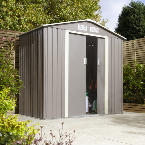 Featured image for “Trentvale Apex Shed 6x4 Light Grey”