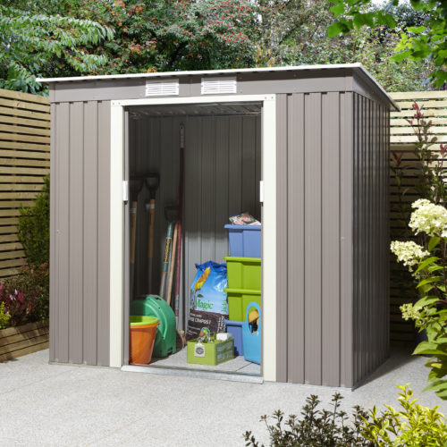 Featured image for “Trentvale Pent Shed 6x4 Light Grey”