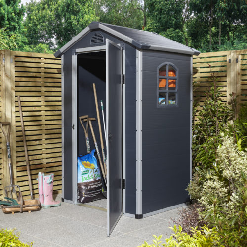 Featured image for “Airevale Apex Shed 4x3 Dark Grey”