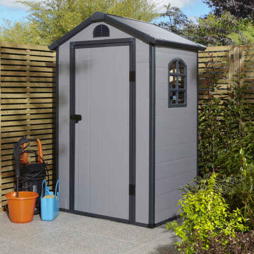 Featured image for “Airevale Apex Shed 4x3 Light Grey”