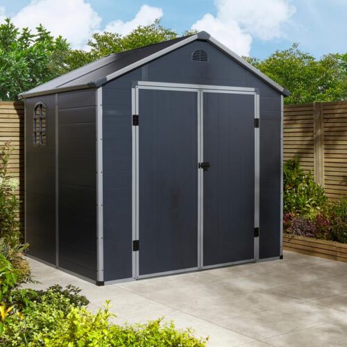 Featured image for “Airevale Apex Shed 8x6 Dark Grey”