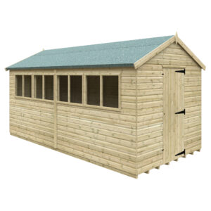 Bison Tanalised Apex Shed 16x8