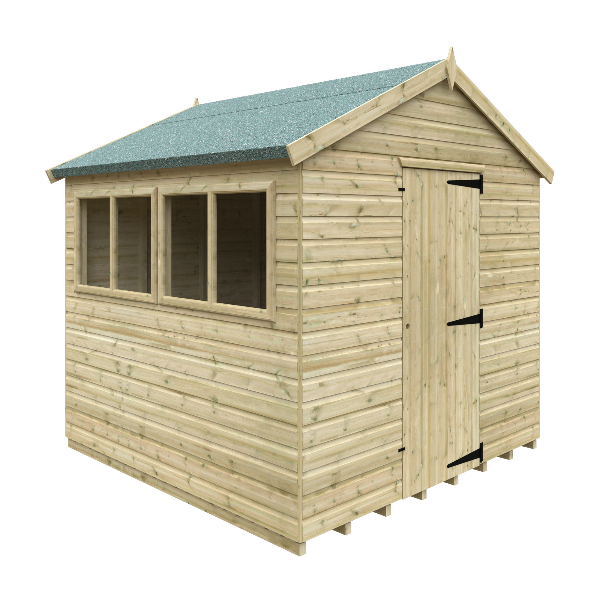 Featured image for “BISON Tanalised APEX Shed 8x8”