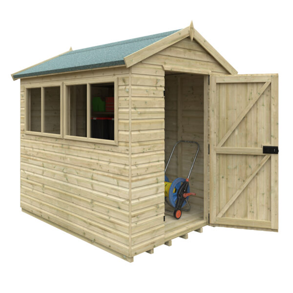 Bison Tanalised Apex Shed 8x6