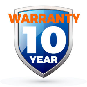 10 Year Manufacturers Warranty