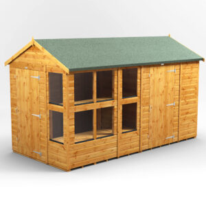 12x6 Power Apex Potting Shed Combi (includes 6f