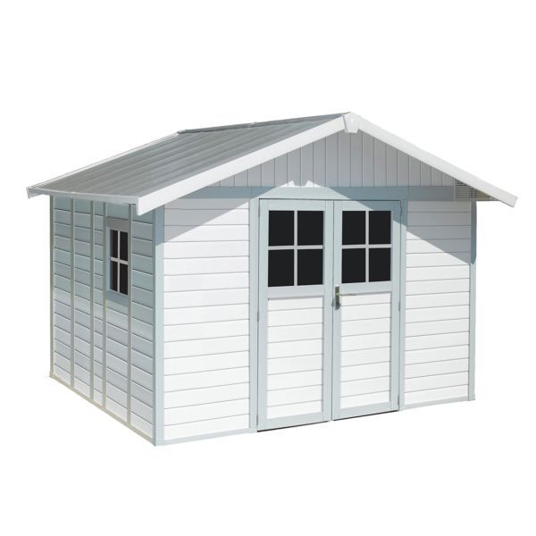 Featured image for “Grosfillex® DECO-11 PVC Shed - Burgundy”