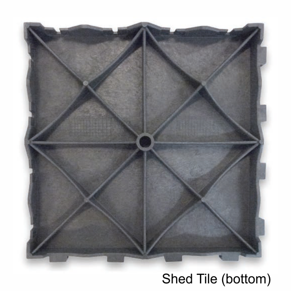 Grosfillex® Plastic Shed Floor Tiles *Slate* - A1 Sheds