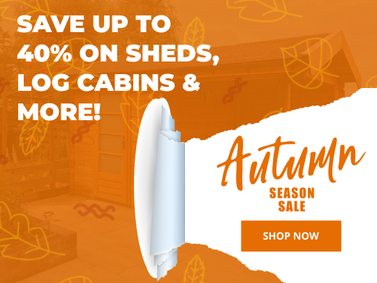 Save up to 40% on sheds, log cabins & more! Autumn Sale at A1 Sheds!