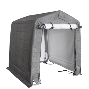 Flexi Pop Up Portable Fabric Shed 6x6 Open White Background