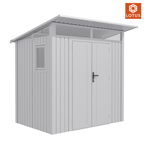 Featured image for “LOTUS | Minos Pent Metal Shed™”