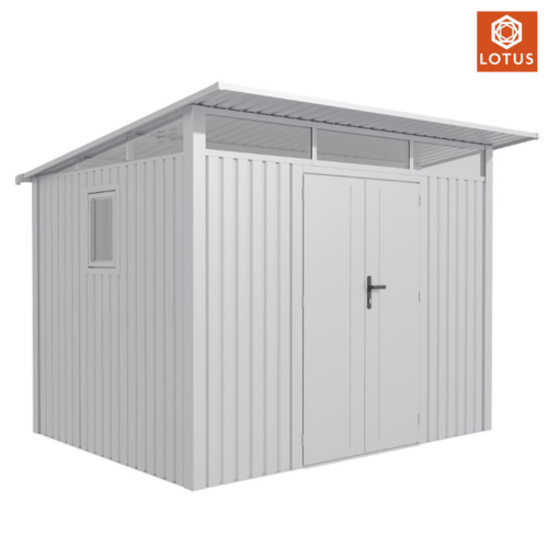 Featured image for “LOTUS | Minos Pent Metal Shed™”
