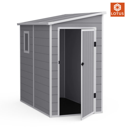 Featured image for “LOTUS | Veritas Pent Plastic Shed 6x3”