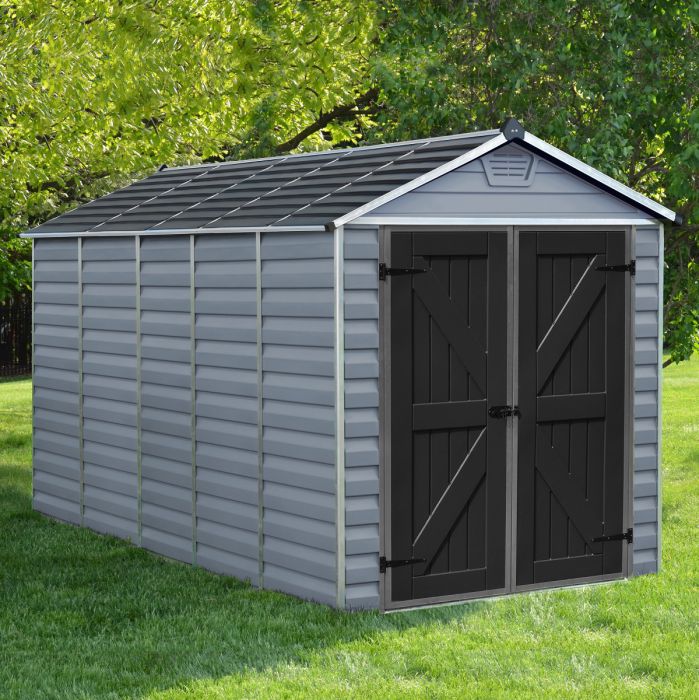 Featured image for “Palram SkyLight DECO Apex Shed 6x12 (Grey)”