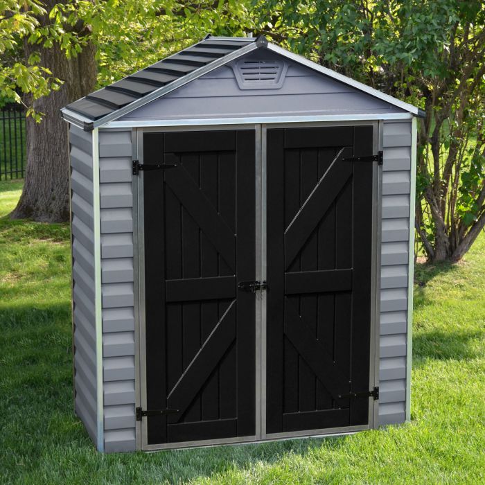 Featured image for “Palram SkyLight DECO Apex Shed 6x3 (Grey)”