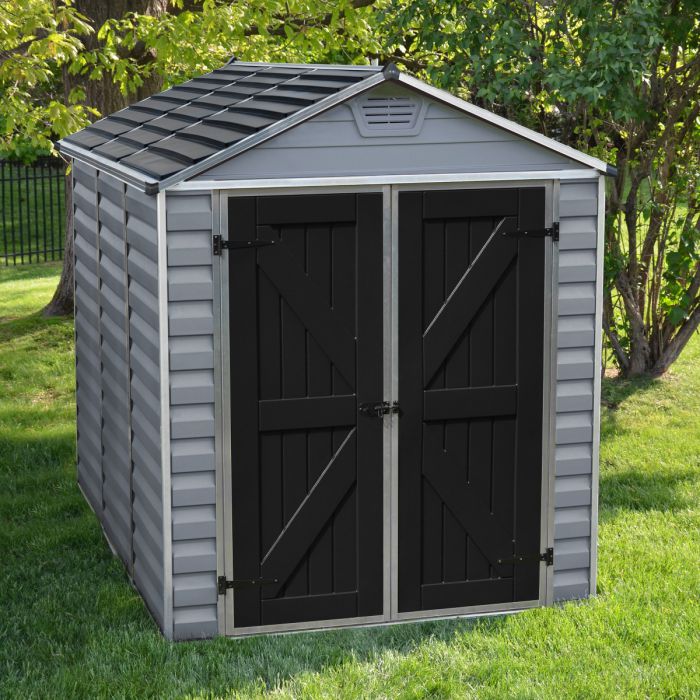 Featured image for “Palram SkyLight DECO Apex Shed 6x8 (Grey)”