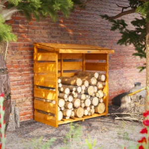 Power 4x2 Log Store without shelf with display logs