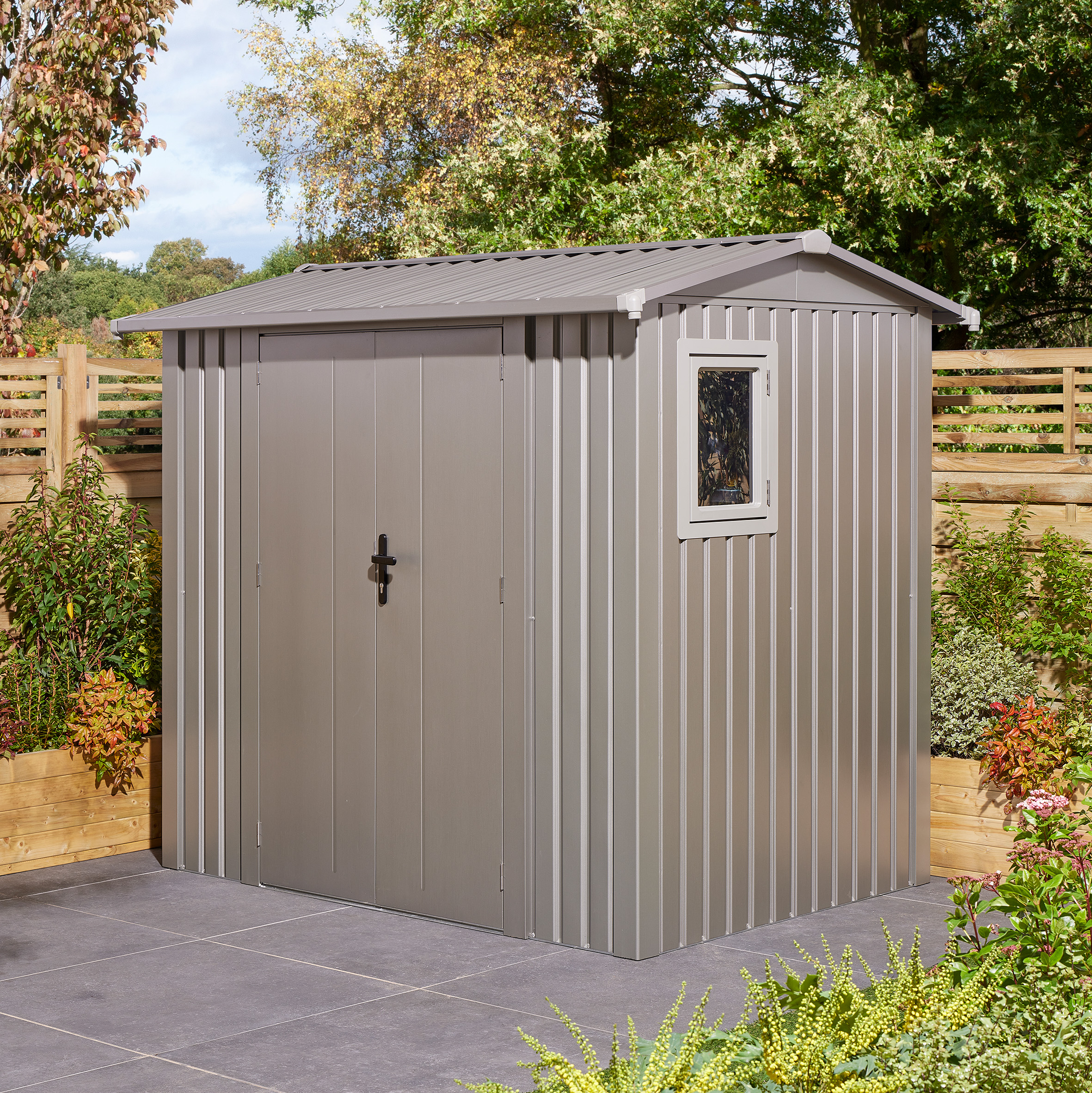 Featured image for “Brentvale Premium 8x6 Metal Shed”