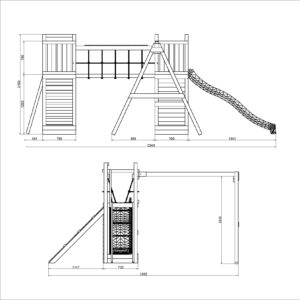 Shire Maxi Fun Playground Dimensions