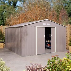 Trentvale Apex Shed 10x12 Light Grey