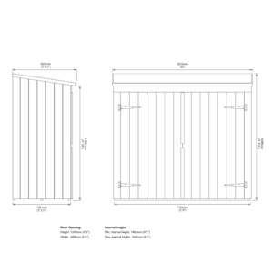 Heritage Wallstore Bikestore Dimensions