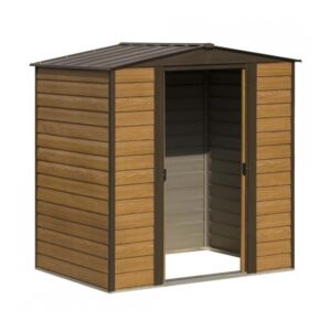 Arrow Woodvale Apex Metal Shed 6x5 Open