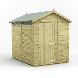 Power Premium Security Apex Shed 8x6 SIngle Door