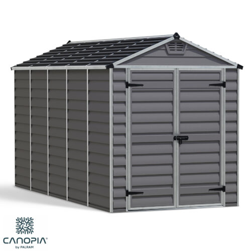 Featured image for “Palram Canopia® | SkyLight™ Apex Shed 6x12 (Grey)”