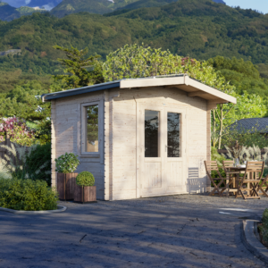 Power Chalet Classic Log Cabin 44mm 8x12 DD